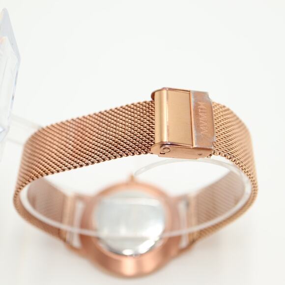 MVMT Women's Malibu Marble Watch 38mm Rose Gold Tone Mesh Strap w New Battery - Picture 11 of 14